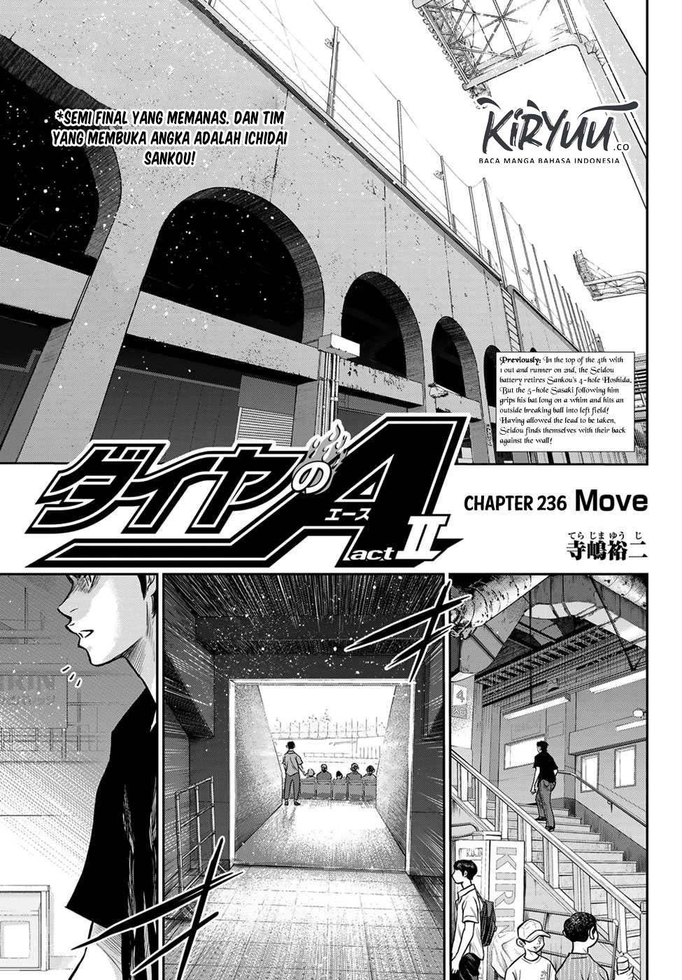 Manga Diamond no Ace Act 2 Chapter 236 gambar nomor 2