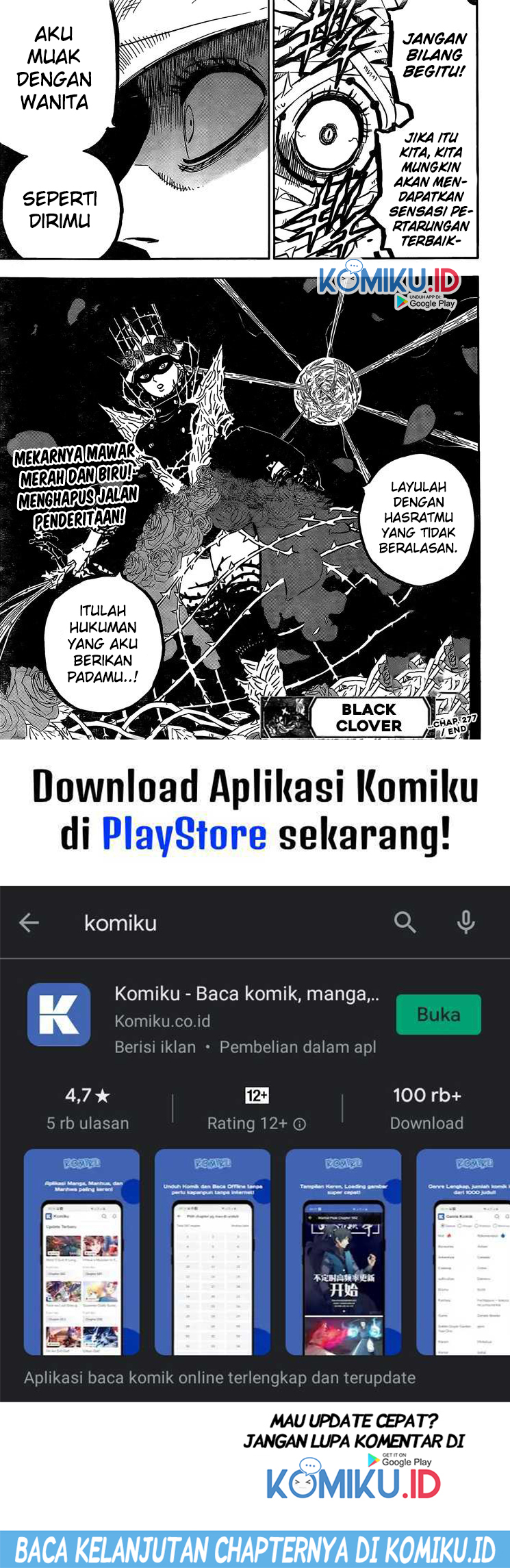 Black Clover Chapter 277 Gambar 17