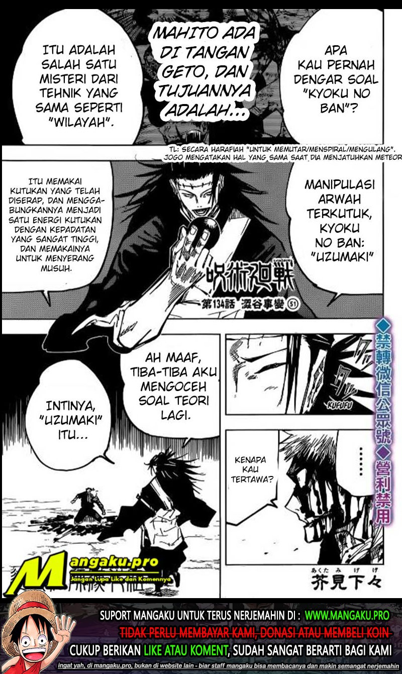 Manga Jujutsu Kaisen Chapter 134 gambar nomor 2