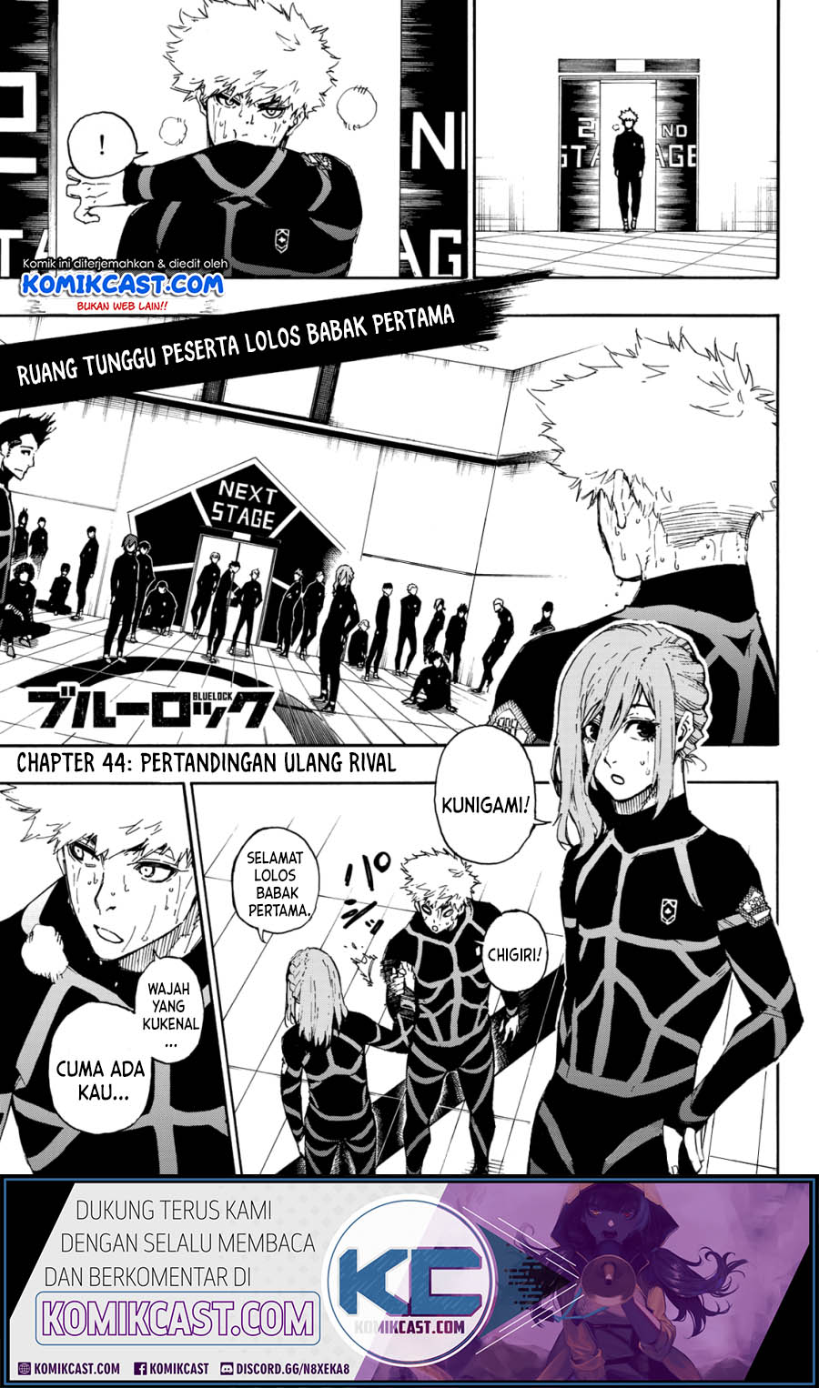 Komik Blue Lock Chapter 44 gambar nomor 1