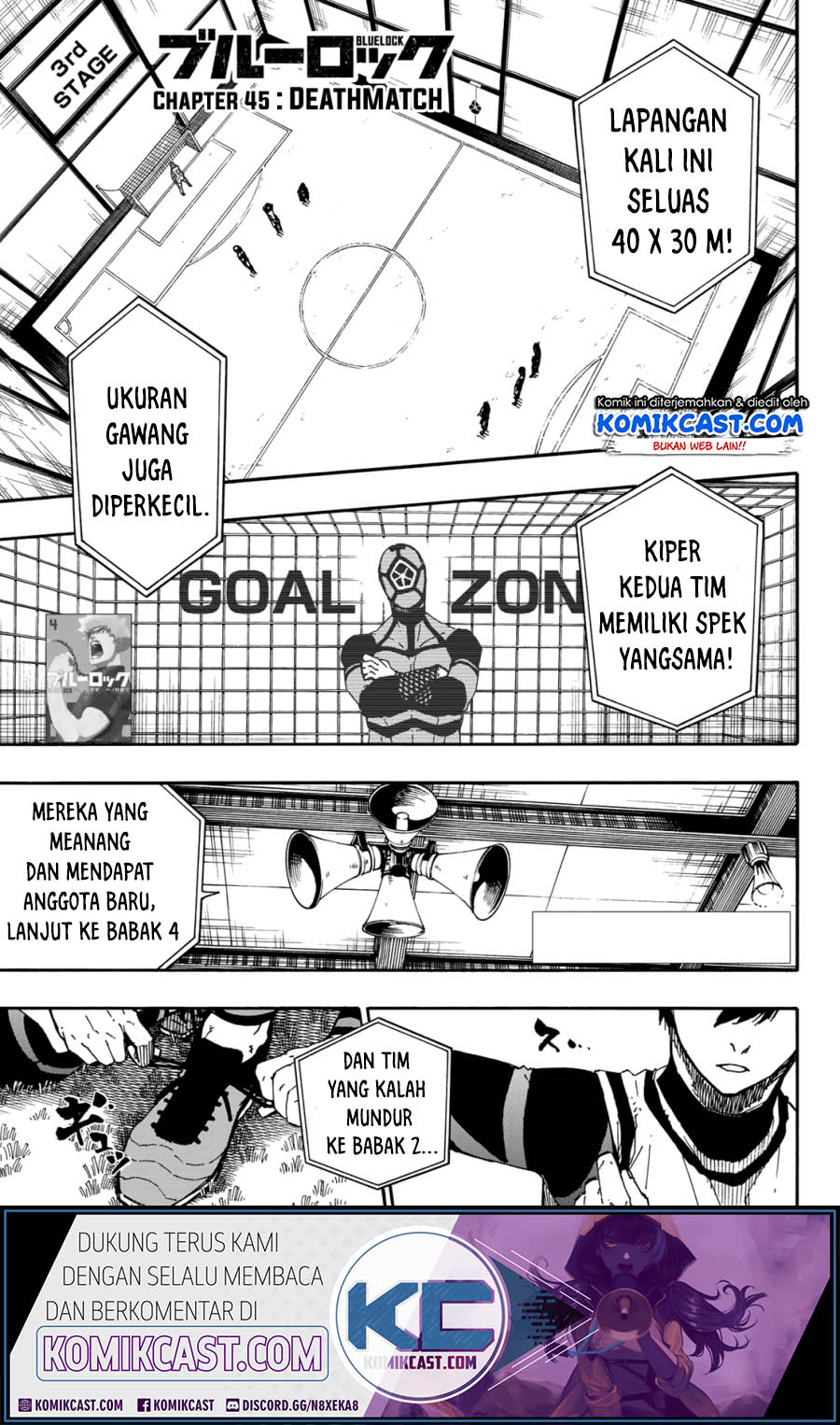 Komik Blue Lock Chapter 45 gambar nomor 1