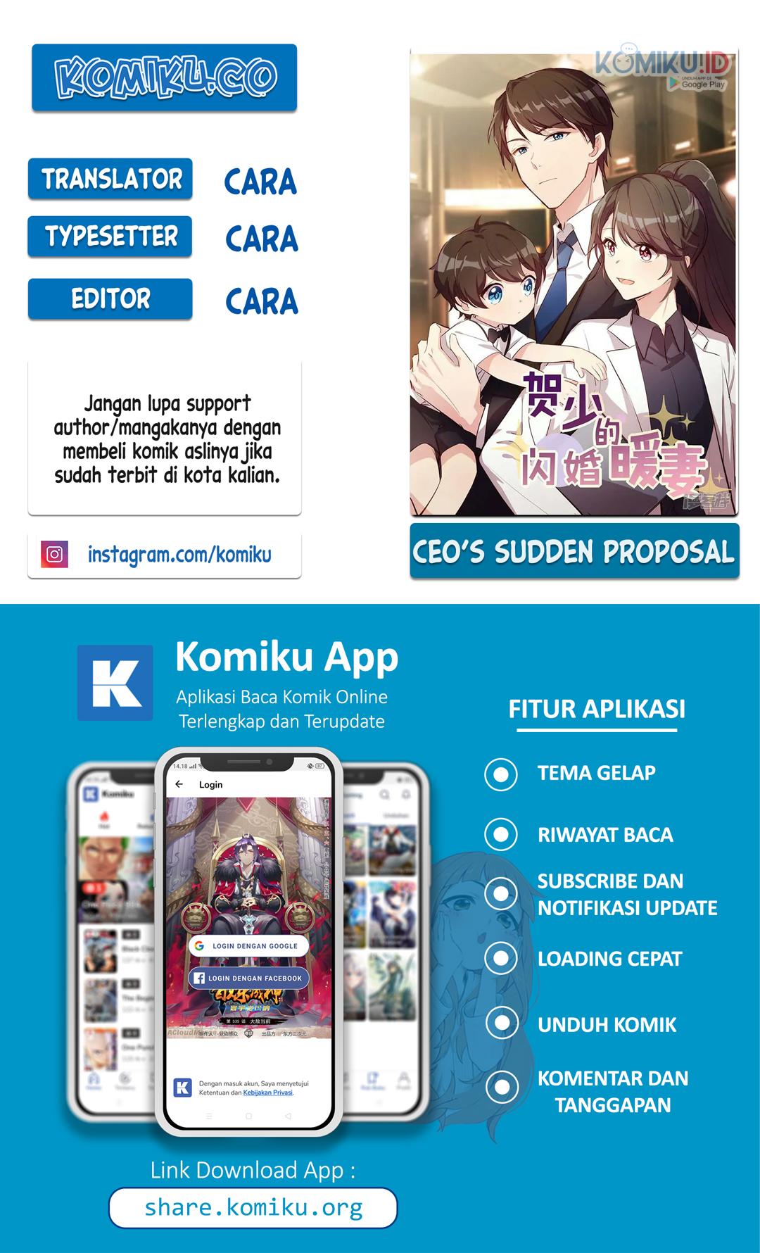 Komik CEO’s Sudden Proposal Chapter 105 gambar nomor 1