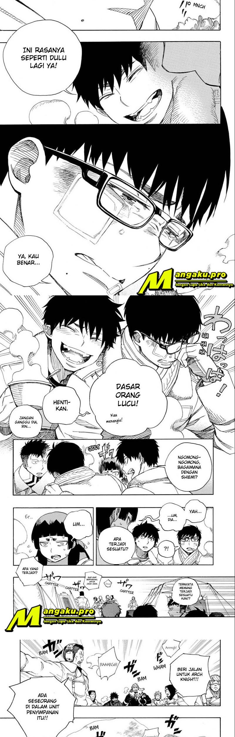 Ao no Exorcist Chapter 128.2 Gambar 9