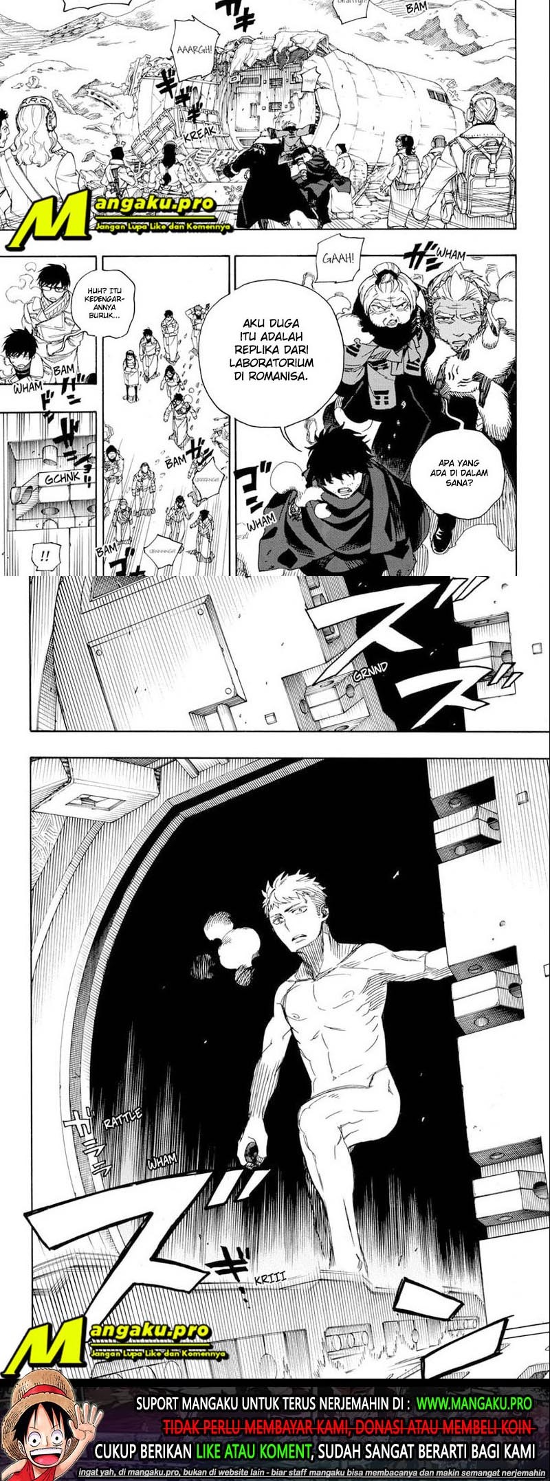 Ao no Exorcist Chapter 128.2 Gambar 10