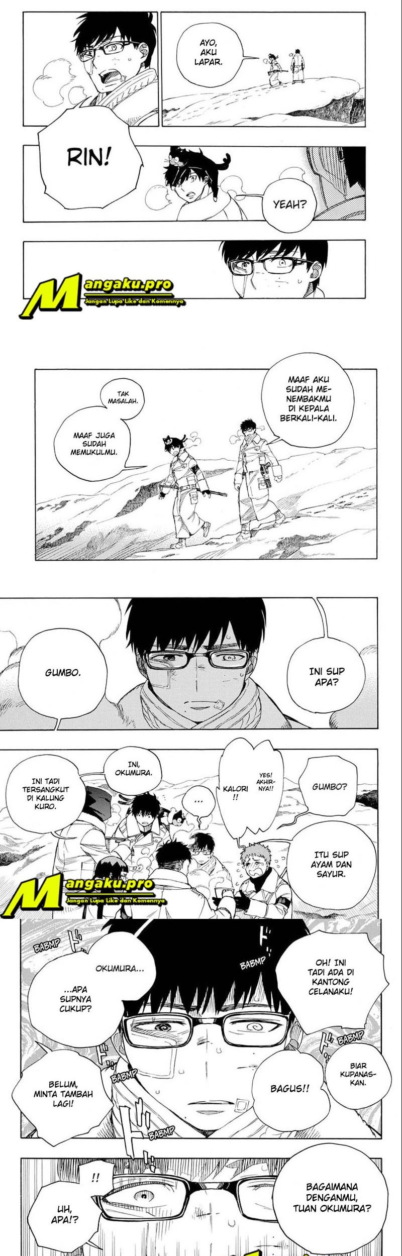 Ao no Exorcist Chapter 128.2 Gambar 5