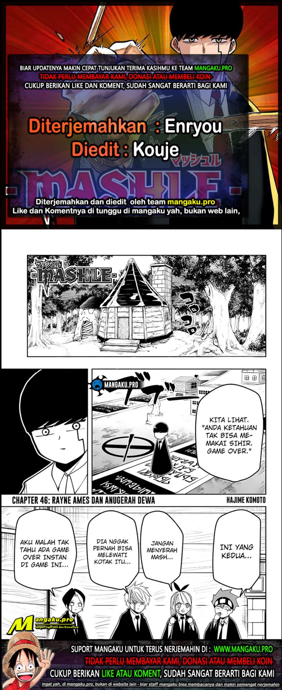 Komik Mashle: Magic and Muscles Chapter 46 gambar nomor 1