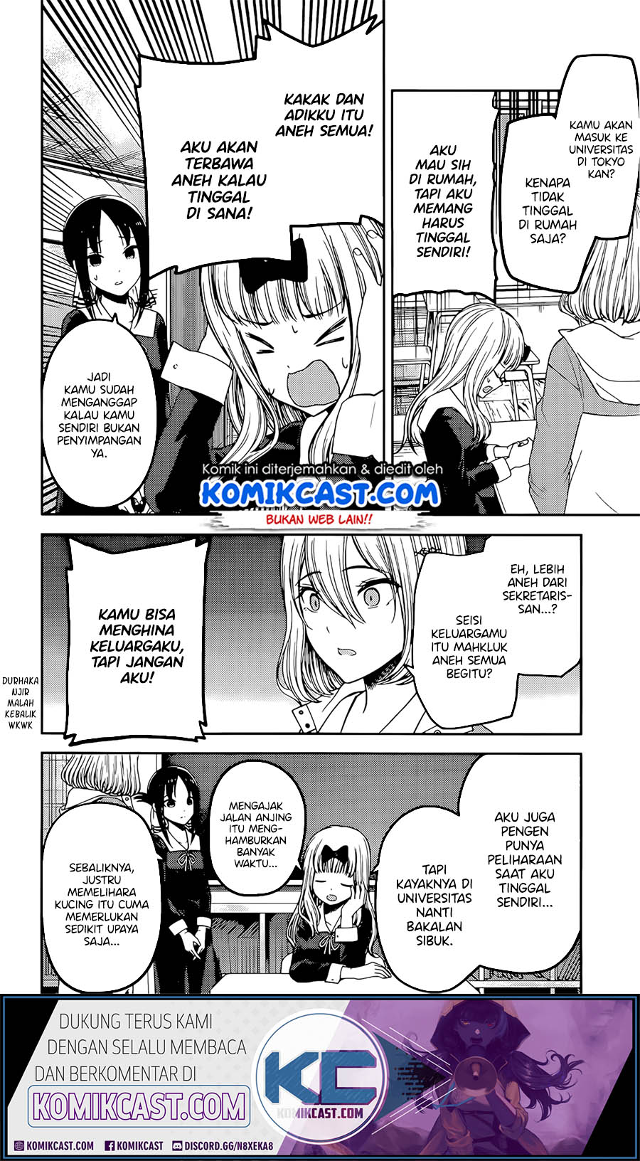Manga Kaguya-sama wa Kokurasetai – Tensai-tachi no Renai Zunousen Chapter 214 gambar nomor 2
