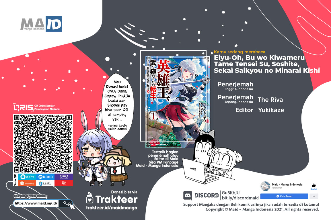 Komik Eiyu-Oh, Bu wo Kiwameru Tame Tensei Su, Soshite, Sekai Saikyou no Minarai Kisi Chapter 08.2 gambar nomor 1