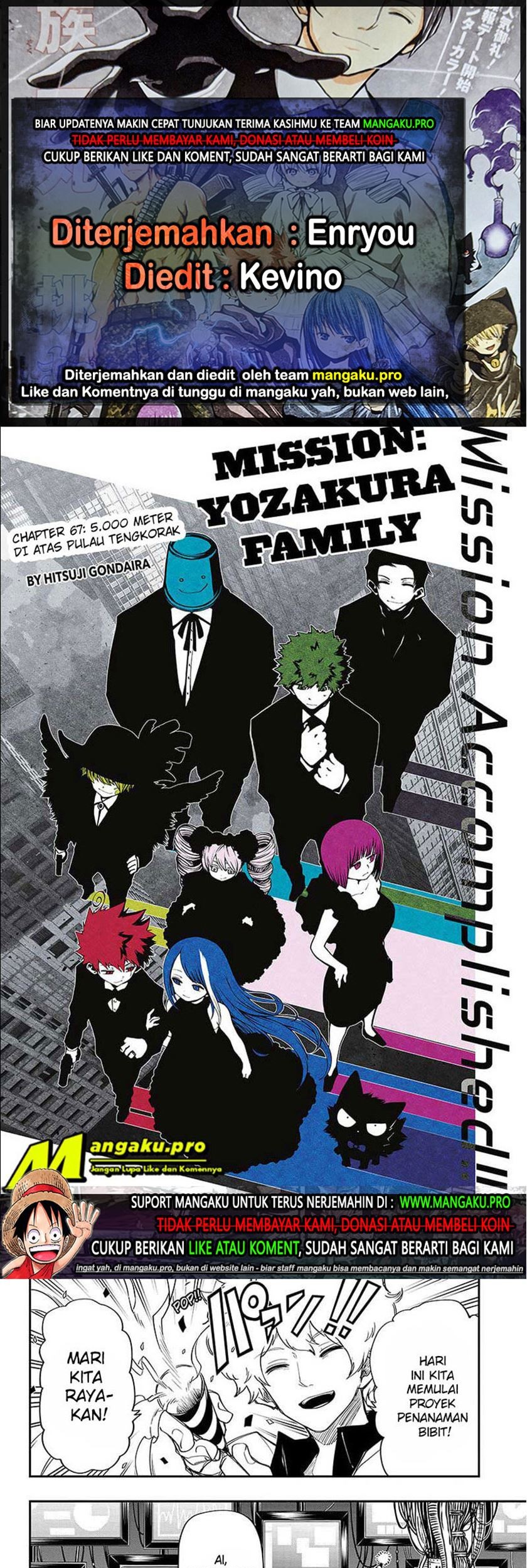 Komik Mission: Yozakura Family Chapter 67 gambar nomor 1