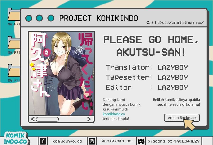 Komik Please Go Home, Akutsu-san! Chapter 41 gambar nomor 1