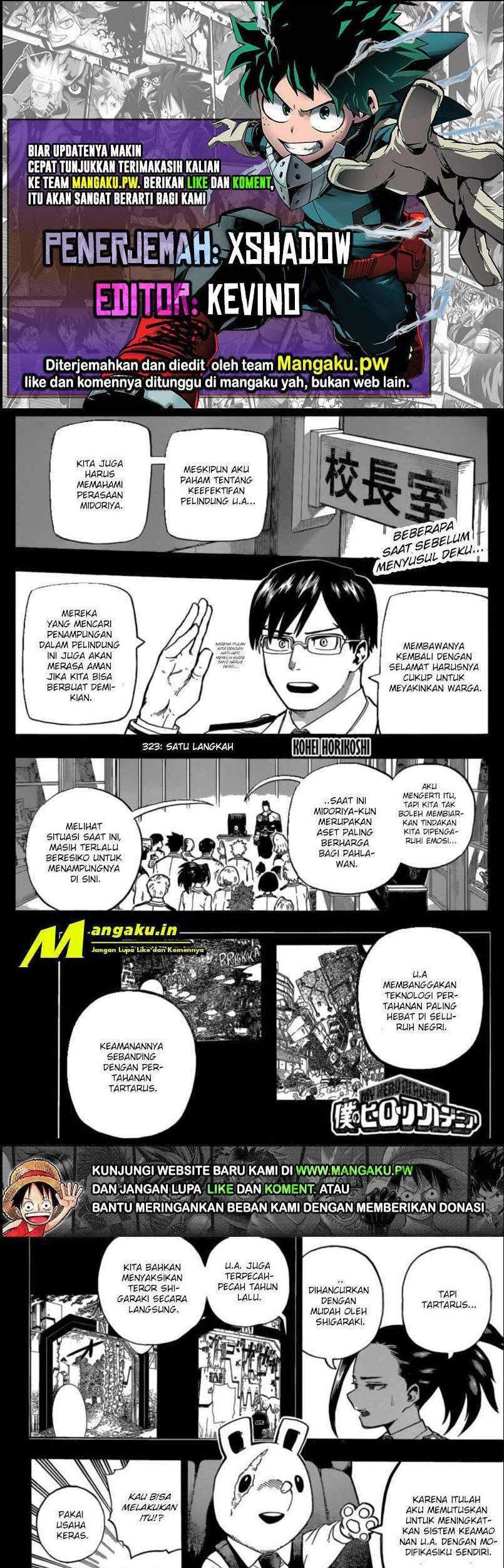 Komik Boku no Hero Academia Chapter 323 gambar nomor 1