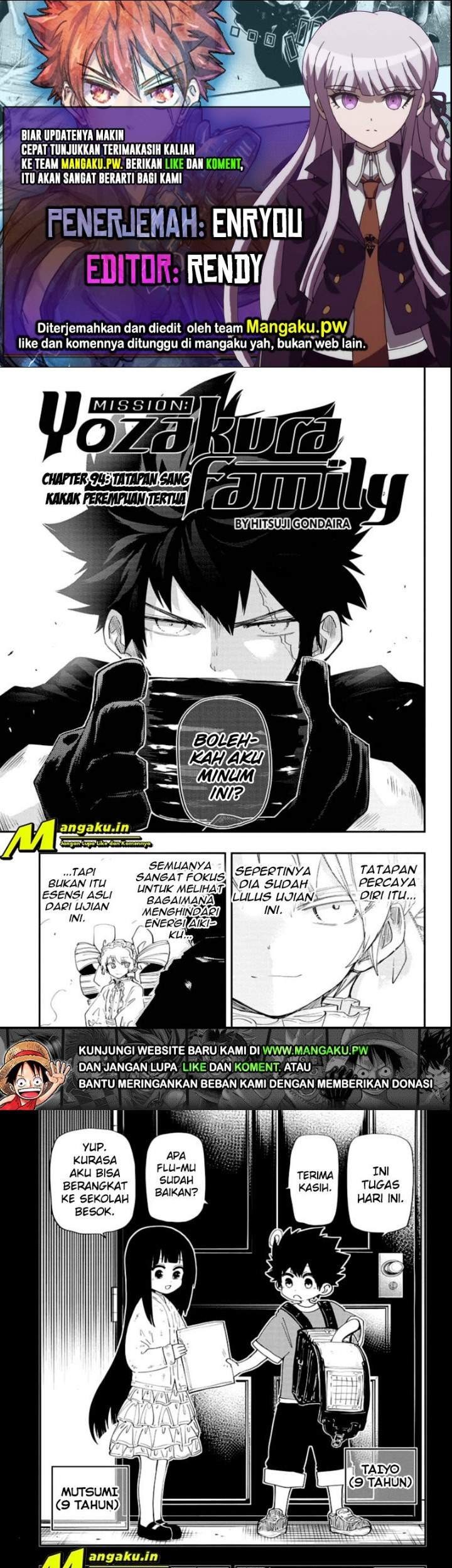 Komik Mission: Yozakura Family Chapter 94 gambar nomor 1