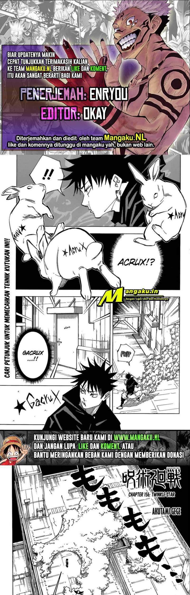 Komik Jujutsu Kaisen Chapter 156 gambar nomor 1