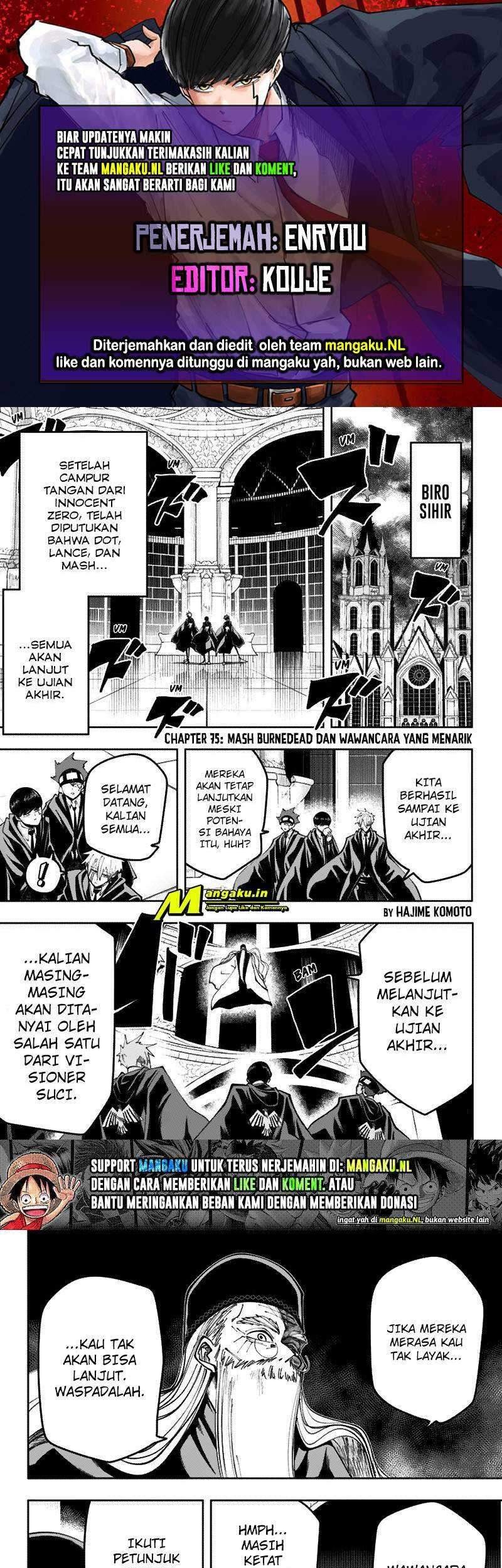 Komik Mashle: Magic and Muscles Chapter 75 gambar nomor 1