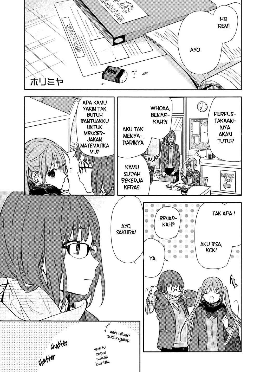 Komik Horimiya Chapter 95 gambar nomor 1