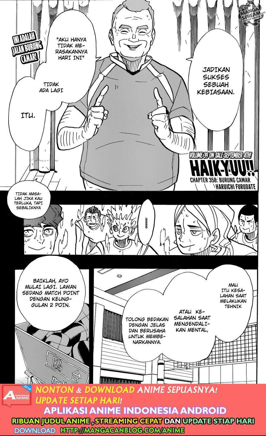 Komik Haikyuu!! Chapter 359 gambar nomor 1