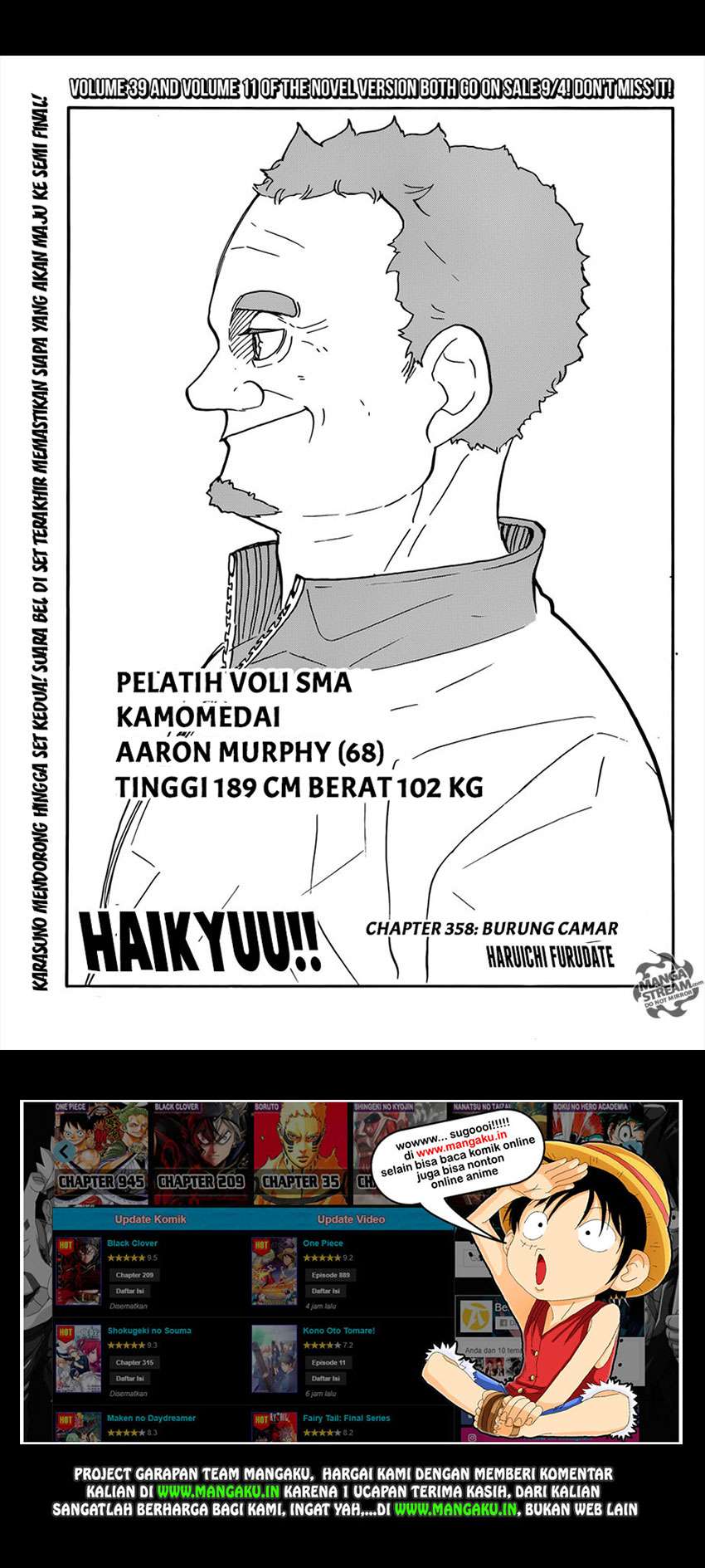 Manga Haikyuu!! Chapter 358 gambar nomor 2
