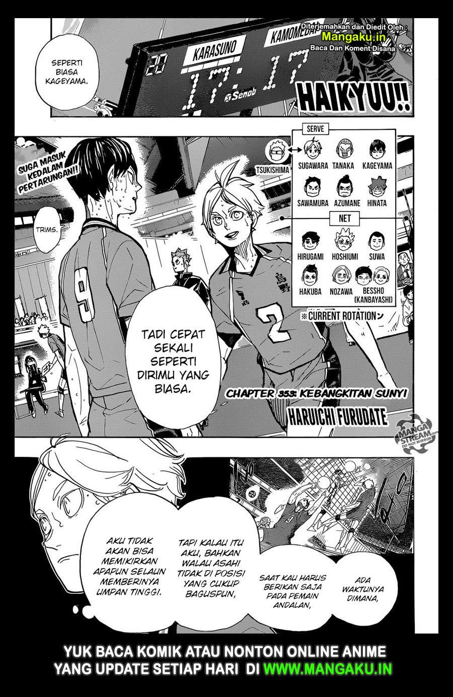 Manga Haikyuu!! Chapter 353 gambar nomor 2