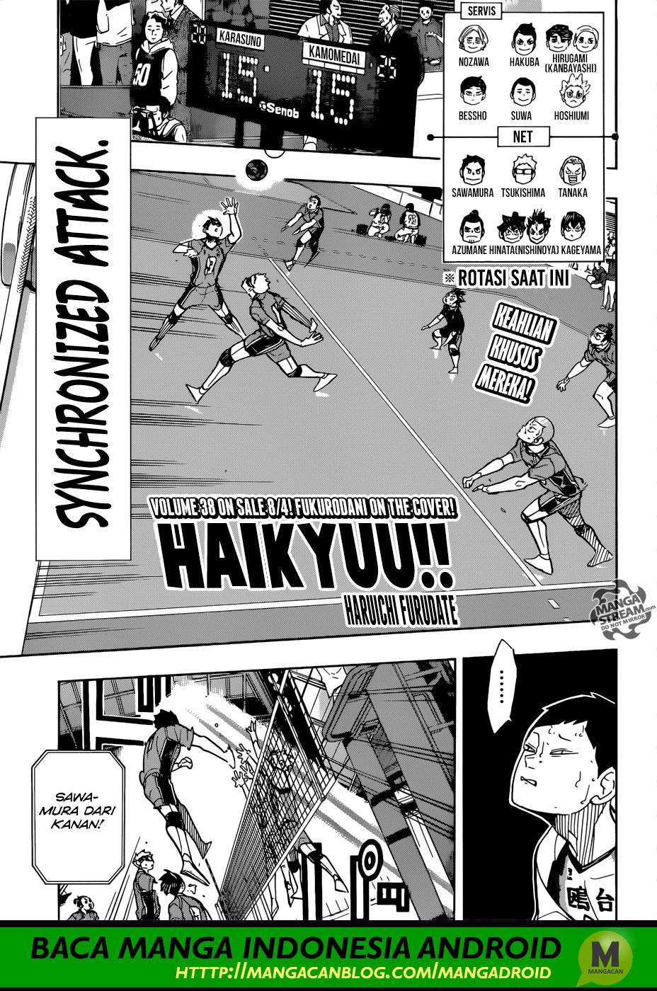 Komik Haikyuu!! Chapter 351 gambar nomor 1