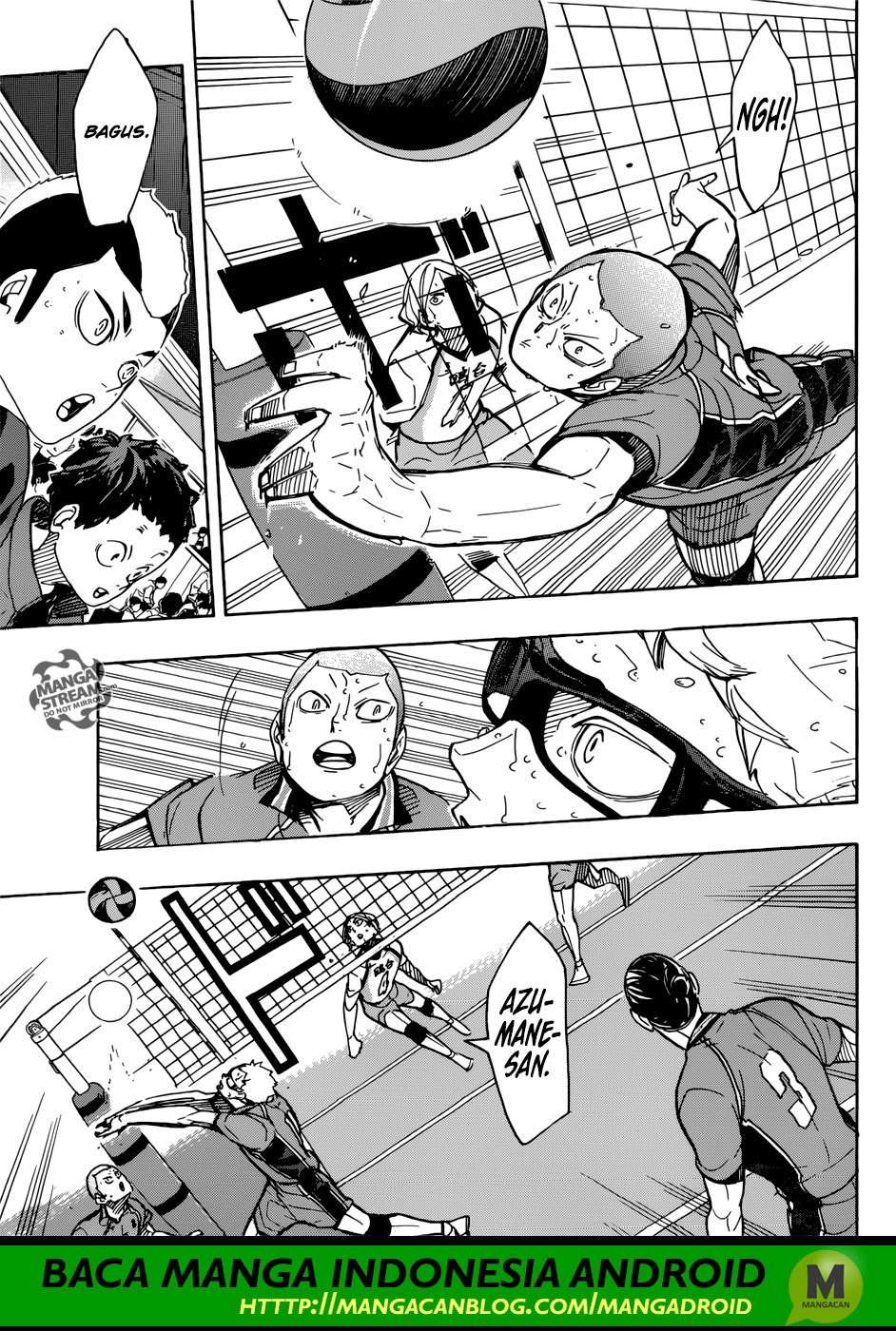 Haikyuu!! Chapter 350 Gambar 17