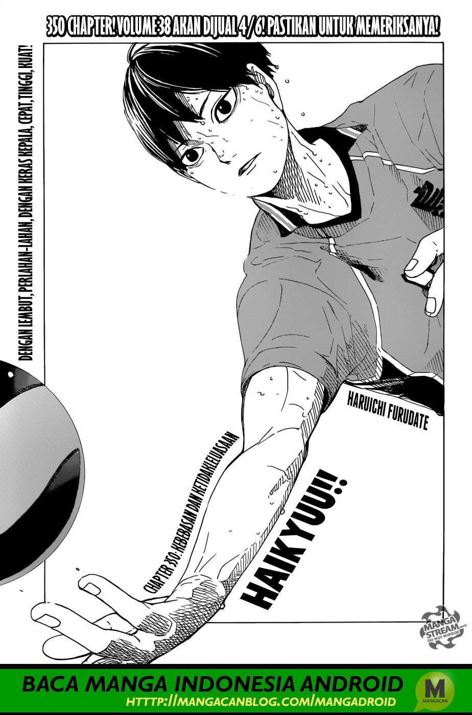 Manga Haikyuu!! Chapter 350 gambar nomor 2