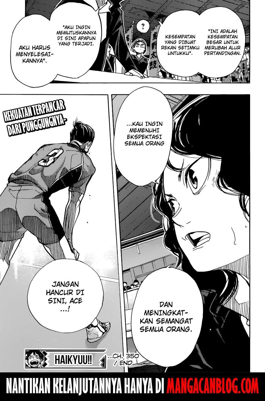 Haikyuu!! Chapter 350 Gambar 20