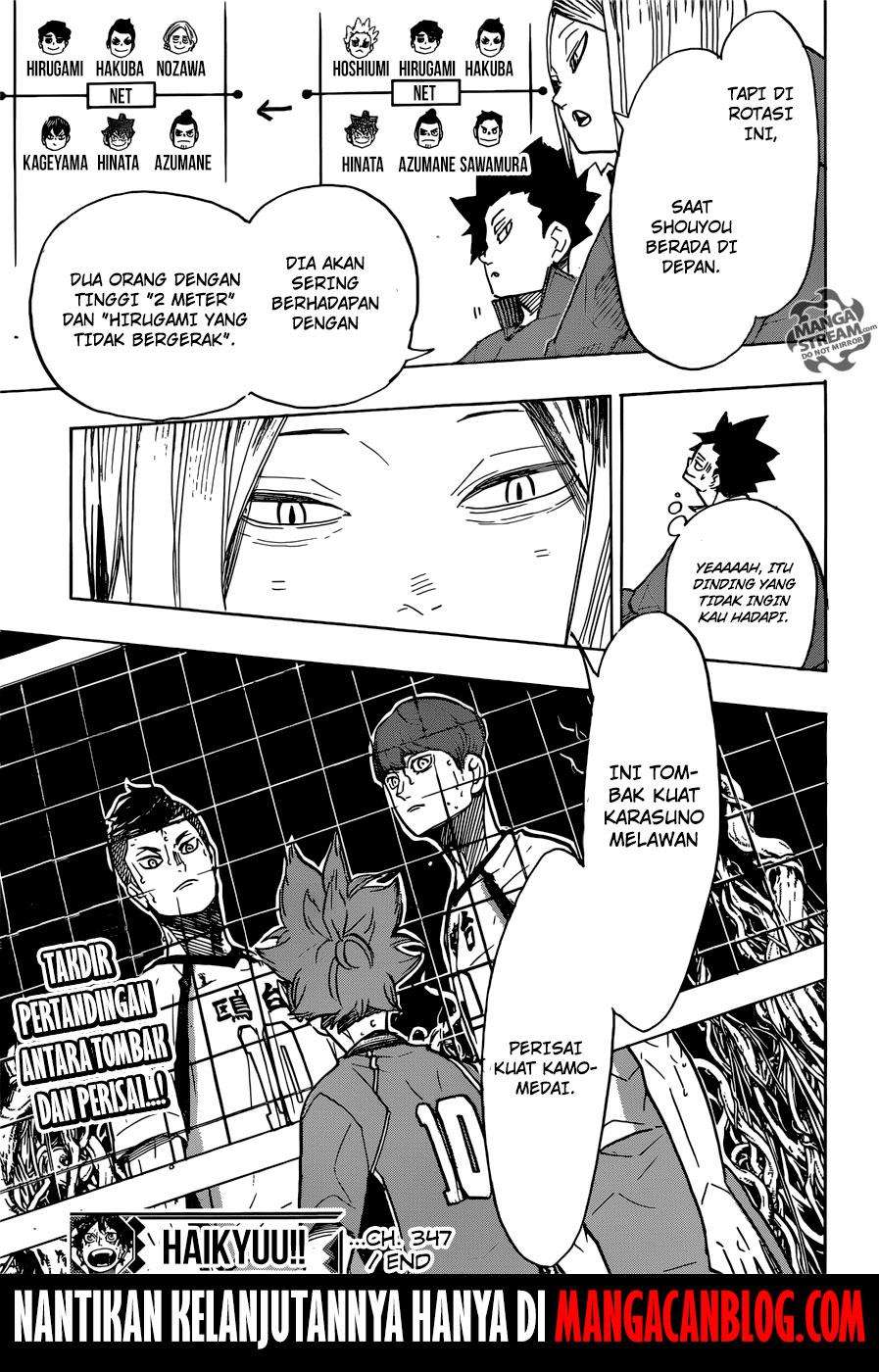 Haikyuu!! Chapter 347 Gambar 18