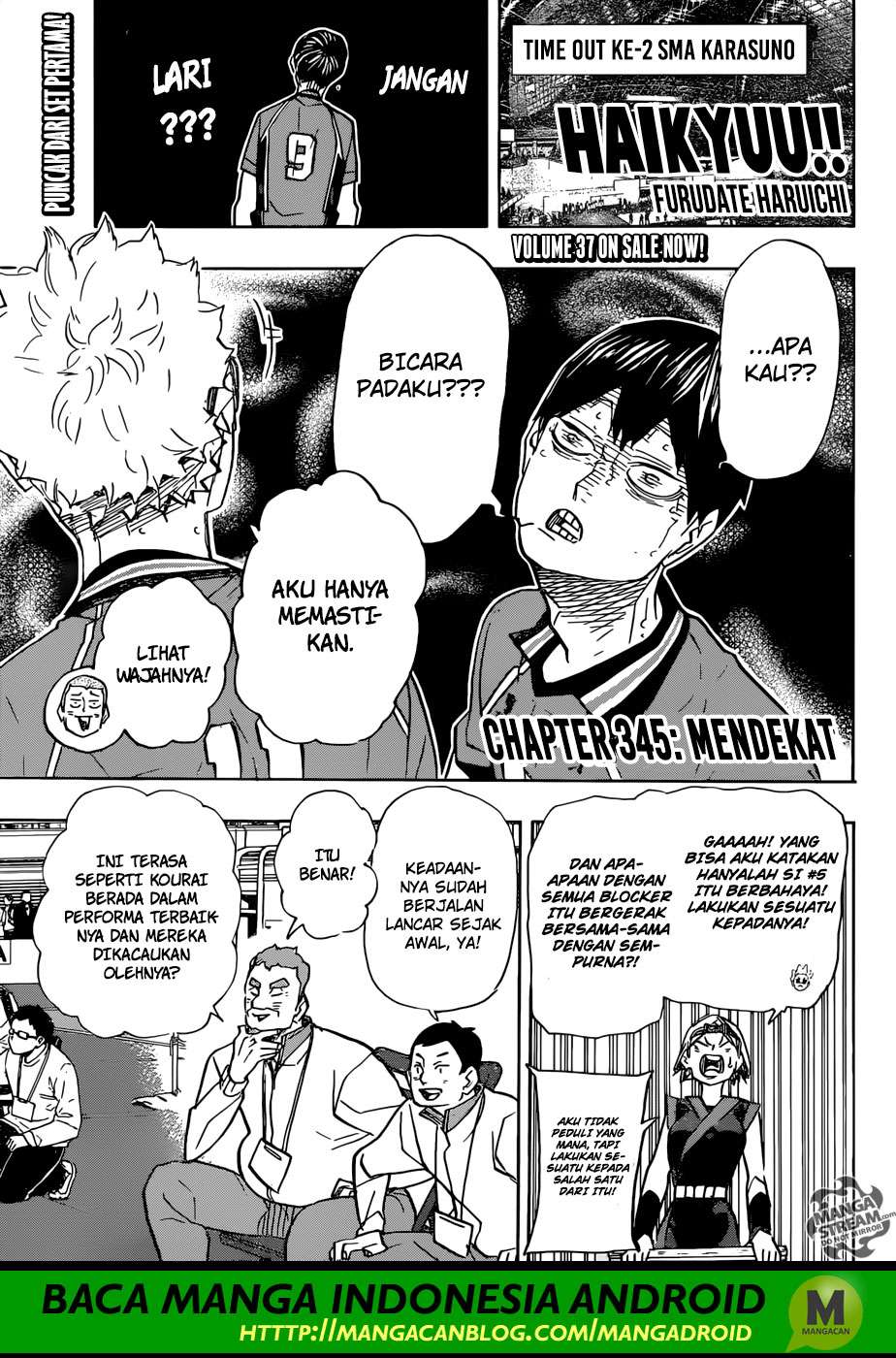 Komik Haikyuu!! Chapter 345 gambar nomor 1