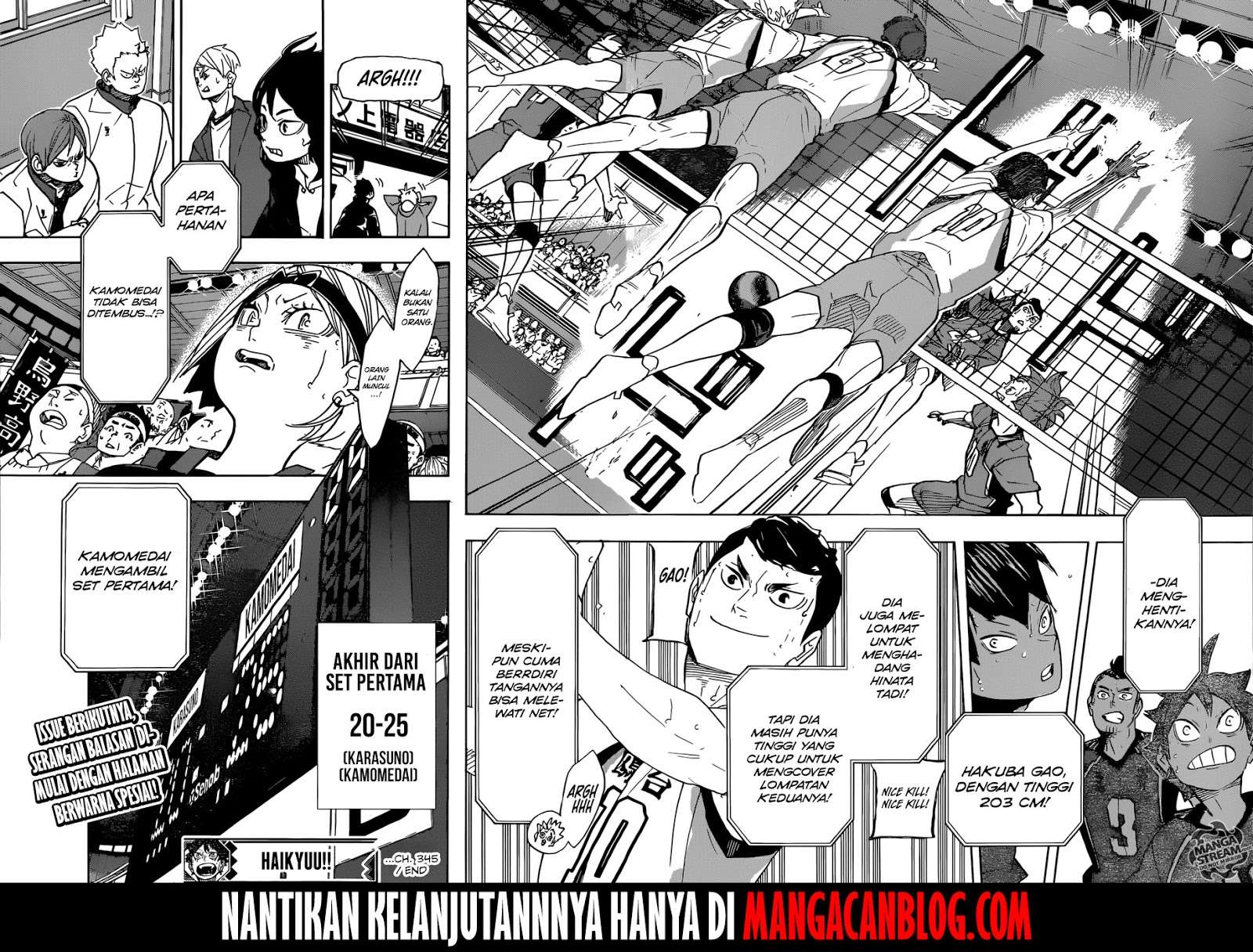 Haikyuu!! Chapter 345 Gambar 16