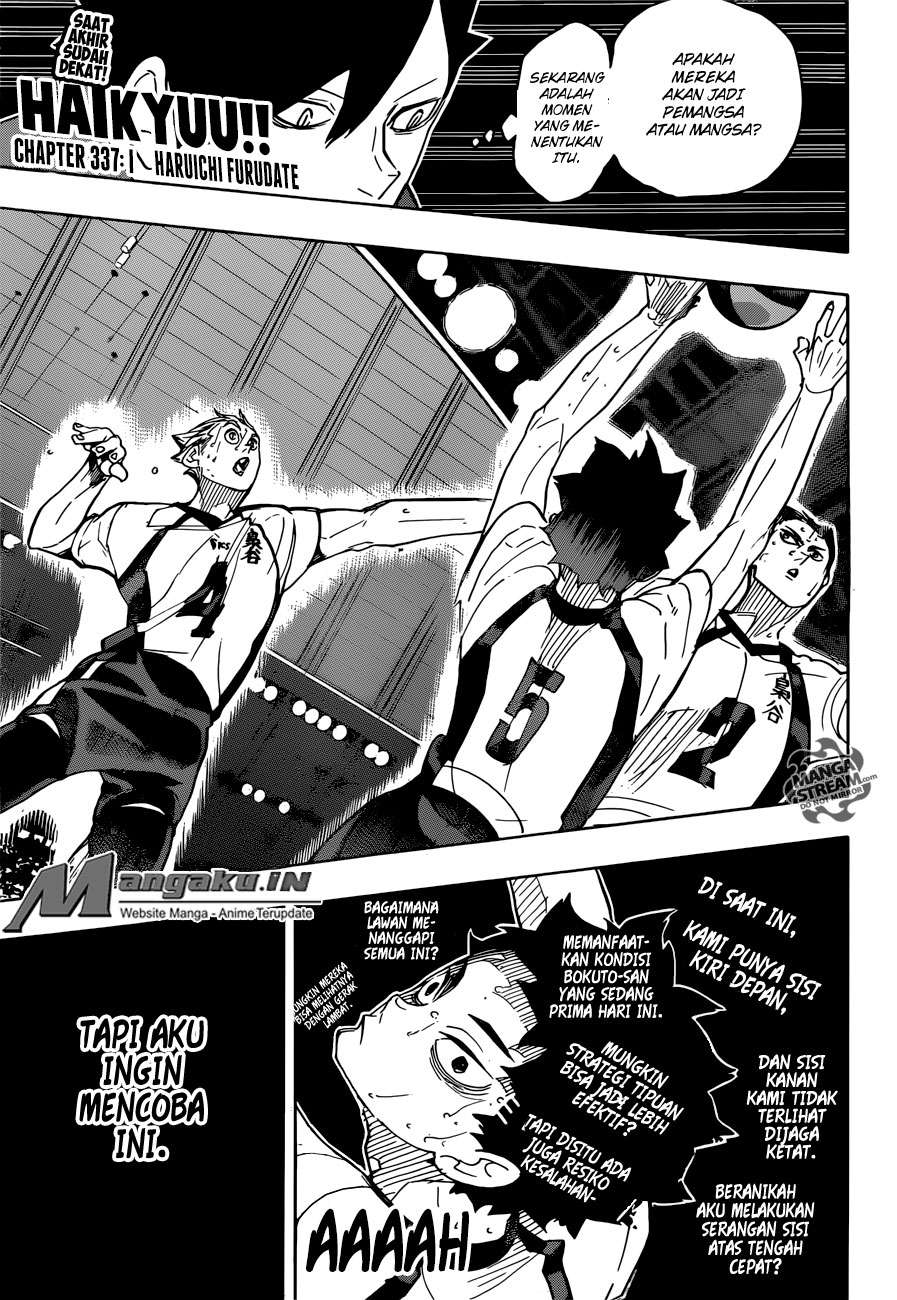 Manga Haikyuu!! Chapter 337 gambar nomor 2