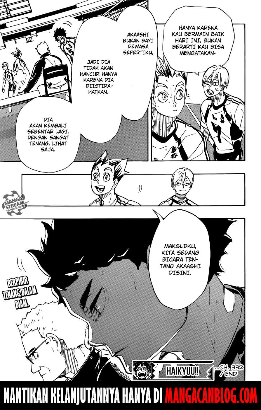 Haikyuu!! Chapter 332 Gambar 18