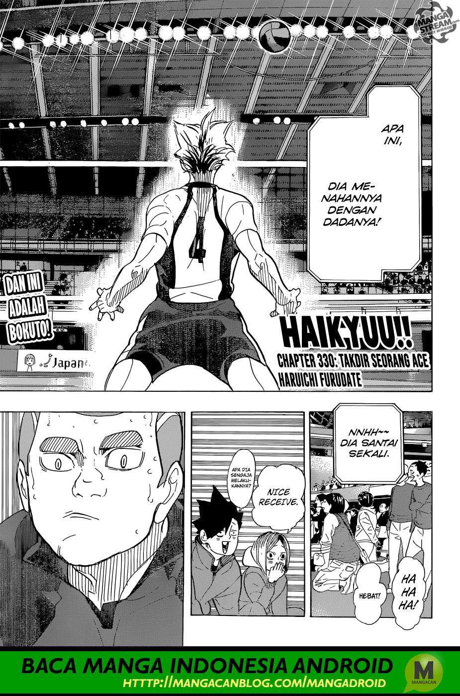 Komik Haikyuu!! Chapter 330 gambar nomor 1