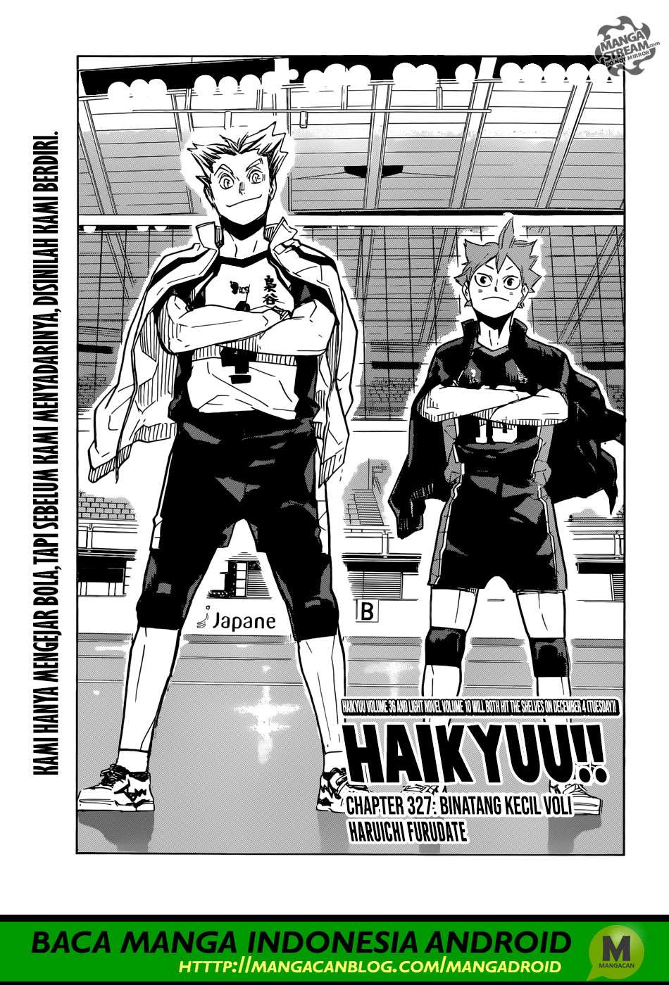 Komik Haikyuu!! Chapter 327 gambar nomor 1
