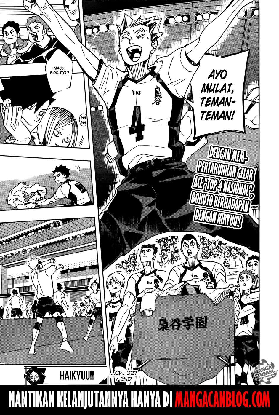 Haikyuu!! Chapter 327 Gambar 19