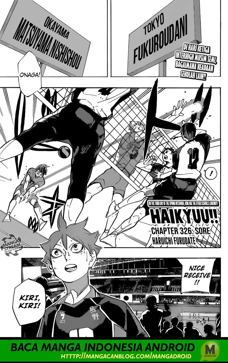 Komik Haikyuu!! Chapter 326 gambar nomor 1