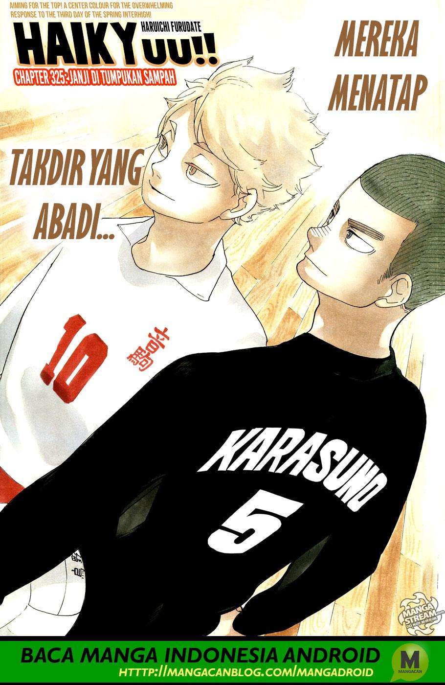Komik Haikyuu!! Chapter 325 gambar nomor 1