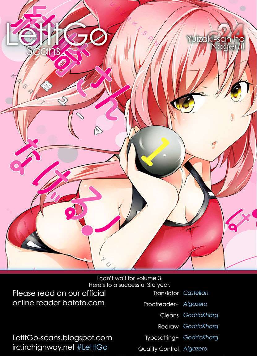 Komik Yuizaki-san wa Nageru! Chapter 25 gambar nomor 1