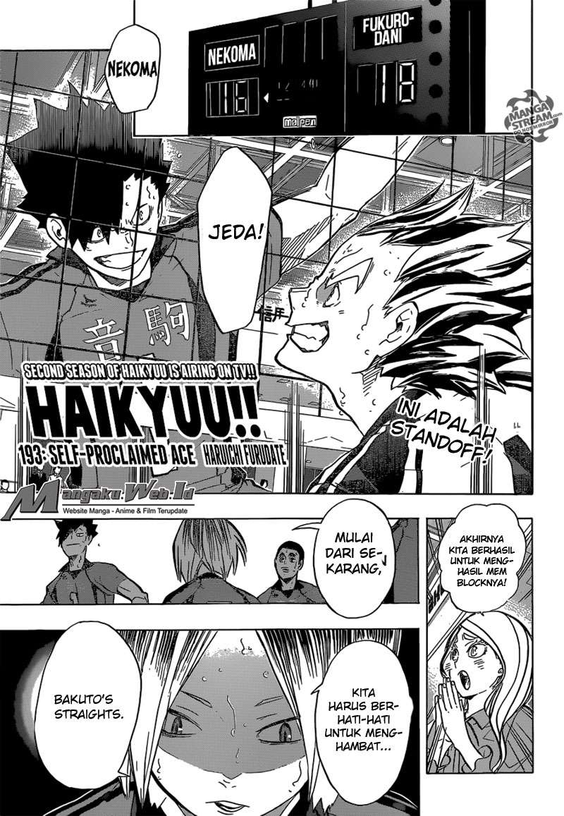 Manga Haikyuu!! Chapter 193 gambar nomor 2