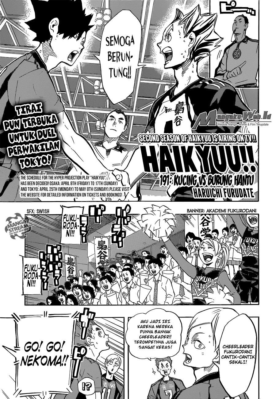 Manga Haikyuu!! Chapter 191 gambar nomor 2