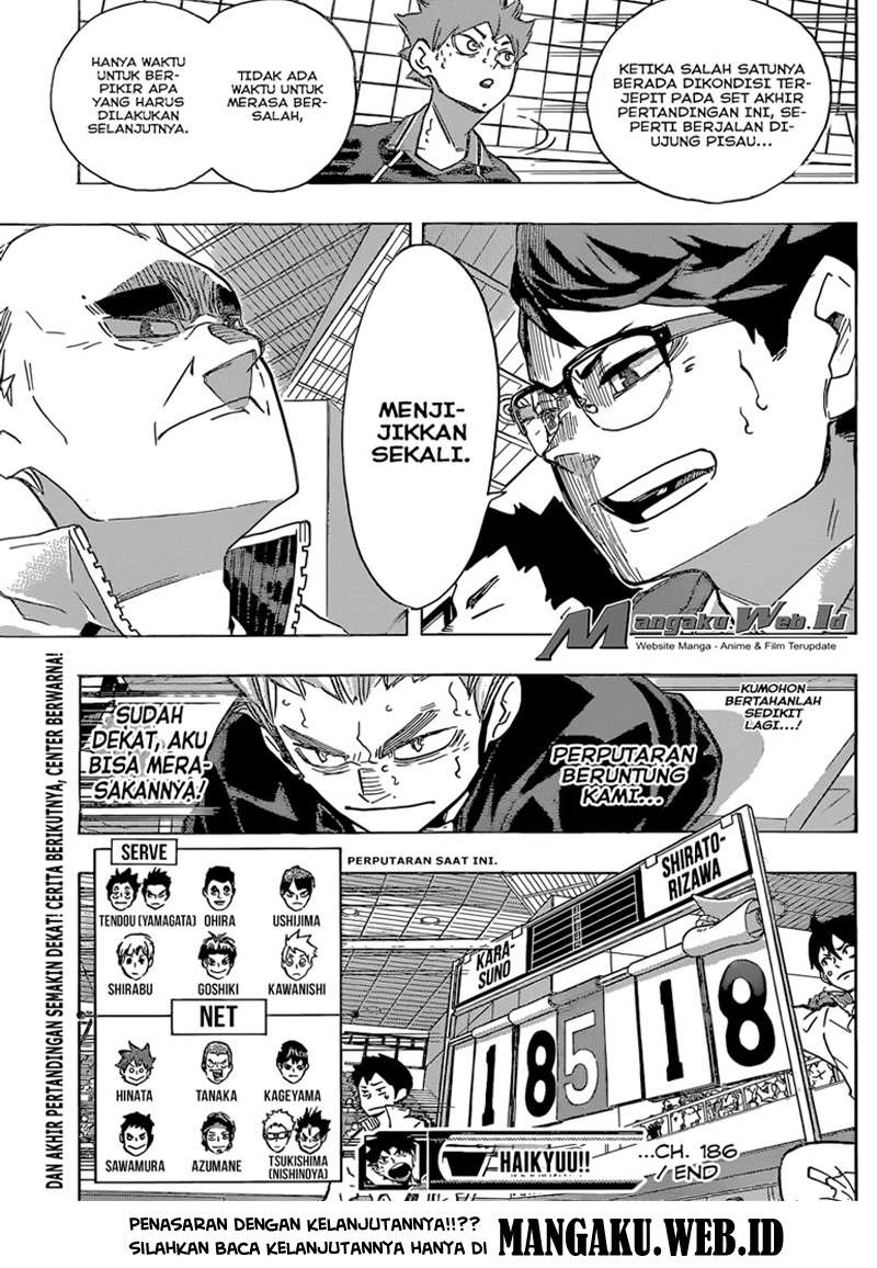 Haikyuu!! Chapter 186 Gambar 20