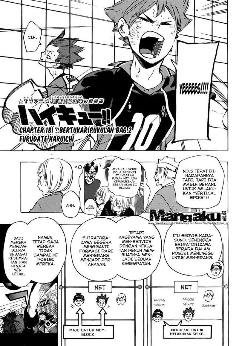Manga Haikyuu!! Chapter 181 gambar nomor 2