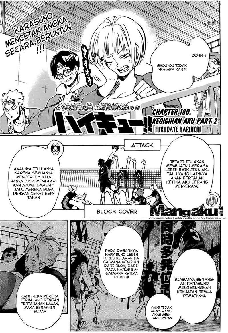 Komik Haikyuu!! Chapter 180 gambar nomor 1