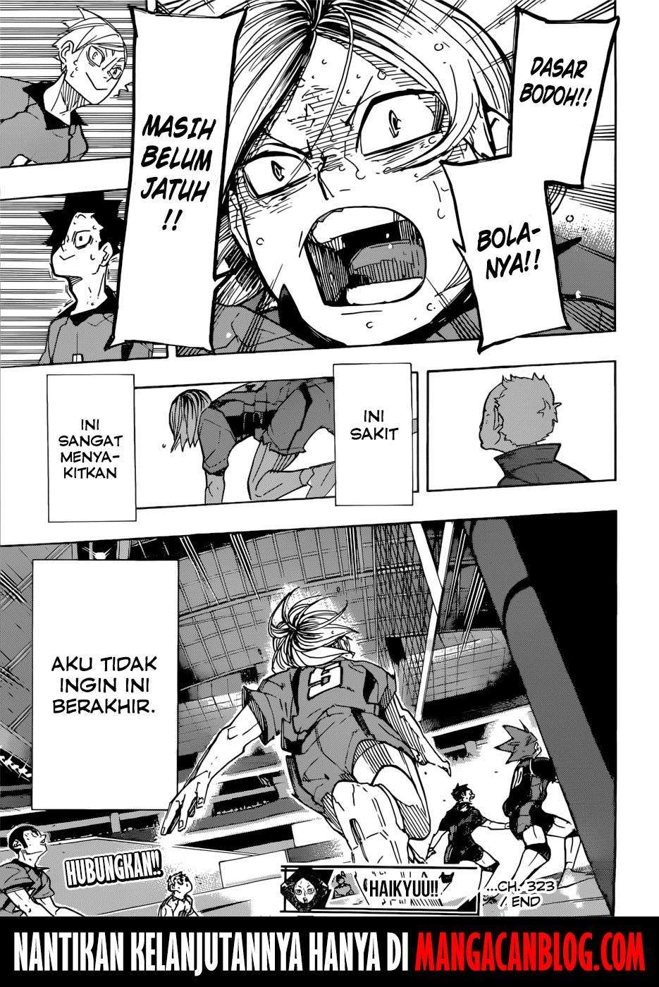 Haikyuu!! Chapter 323 Gambar 17
