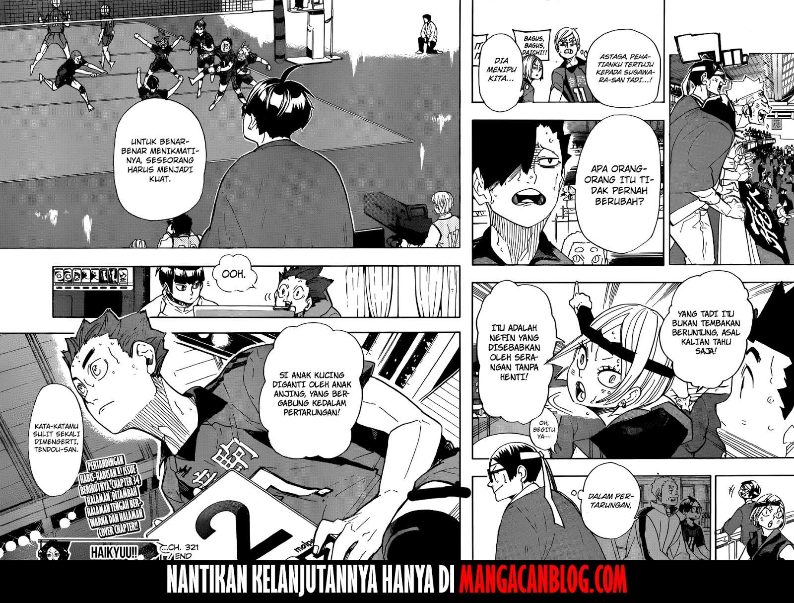 Haikyuu!! Chapter 321 Gambar 17