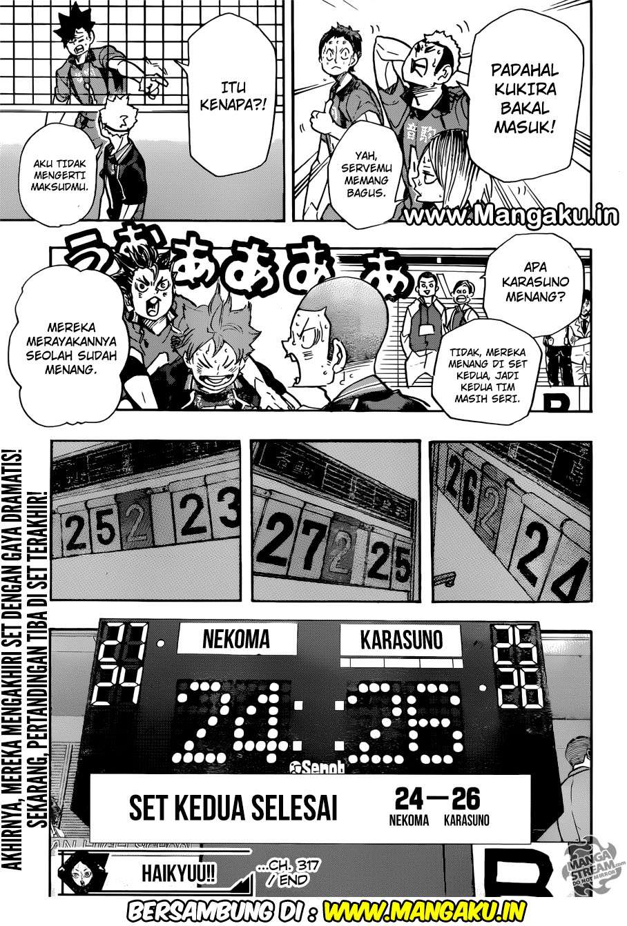 Haikyuu!! Chapter 317 Gambar 18