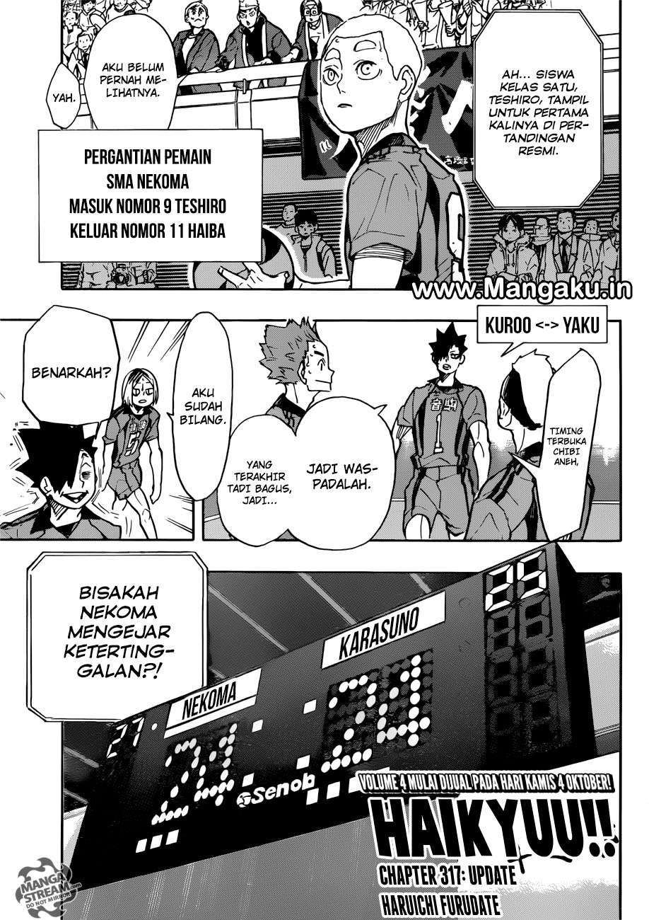 Manga Haikyuu!! Chapter 317 gambar nomor 2