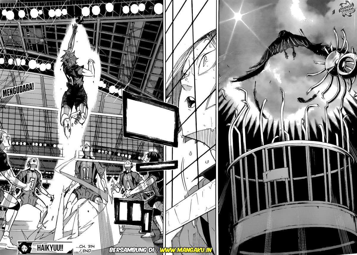 Haikyuu!! Chapter 314 Gambar 14