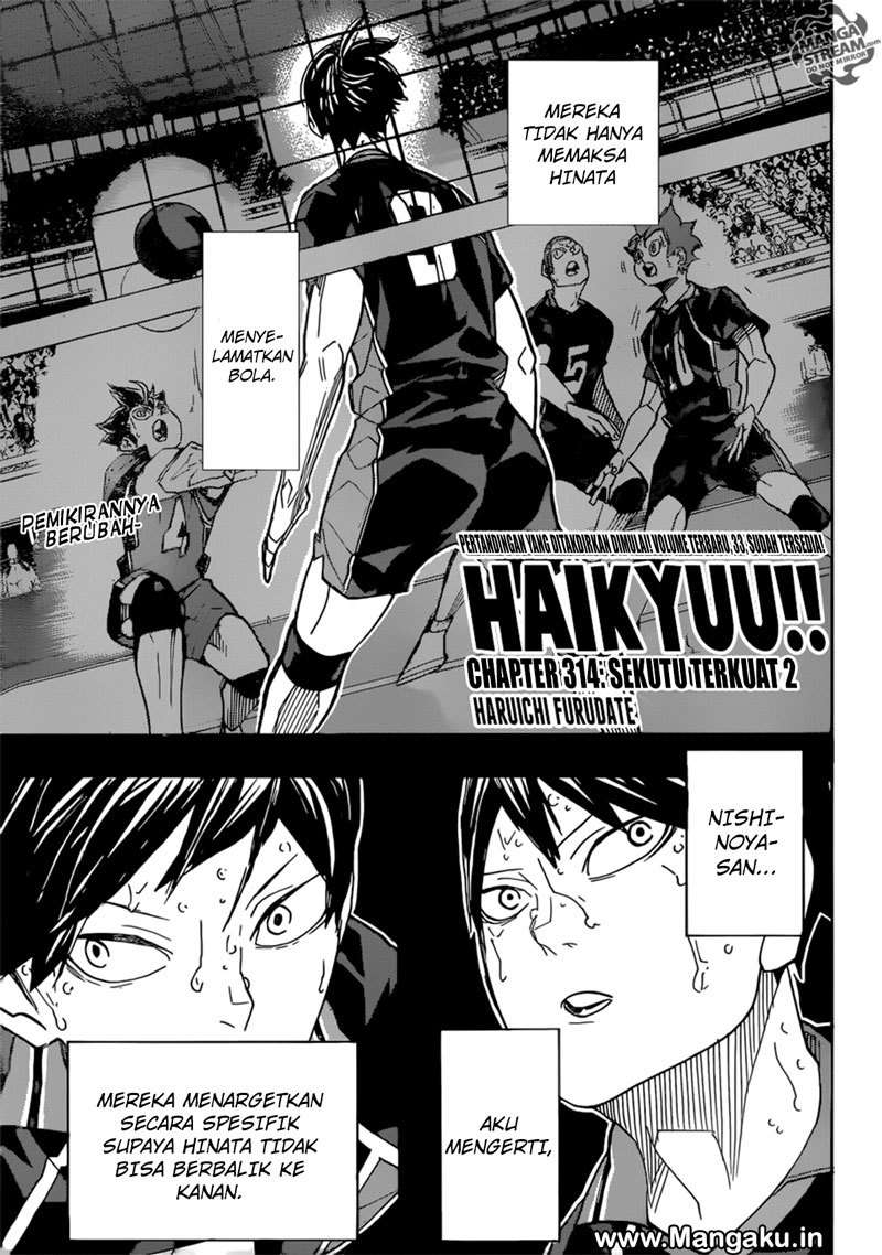 Manga Haikyuu!! Chapter 314 gambar nomor 2