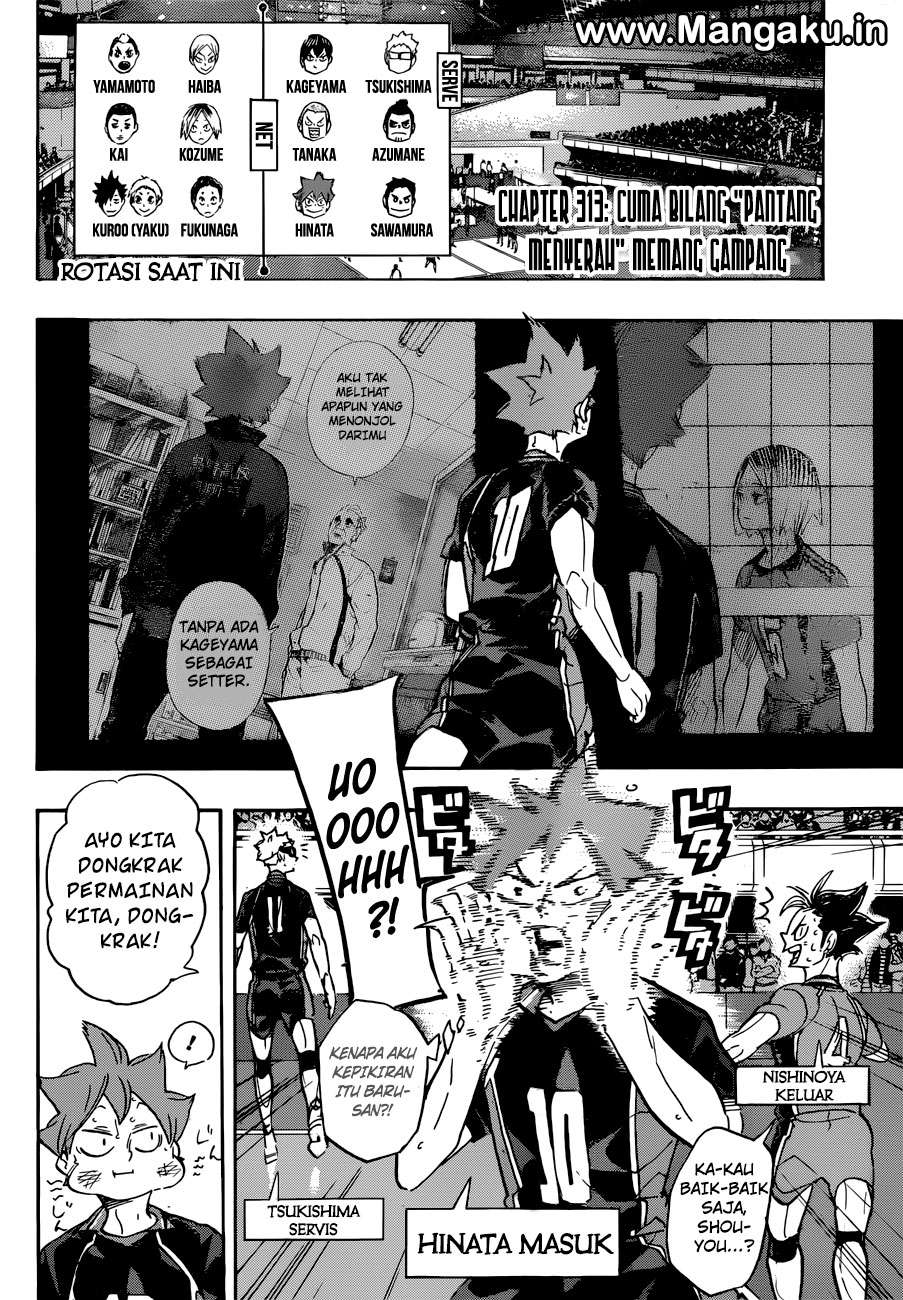 Haikyuu!! Chapter 313 Gambar 3