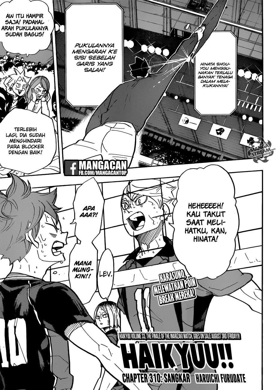 Komik Haikyuu!! Chapter 310 gambar nomor 1